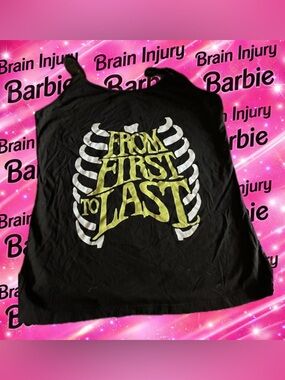 Scene kid MySpace band tank top